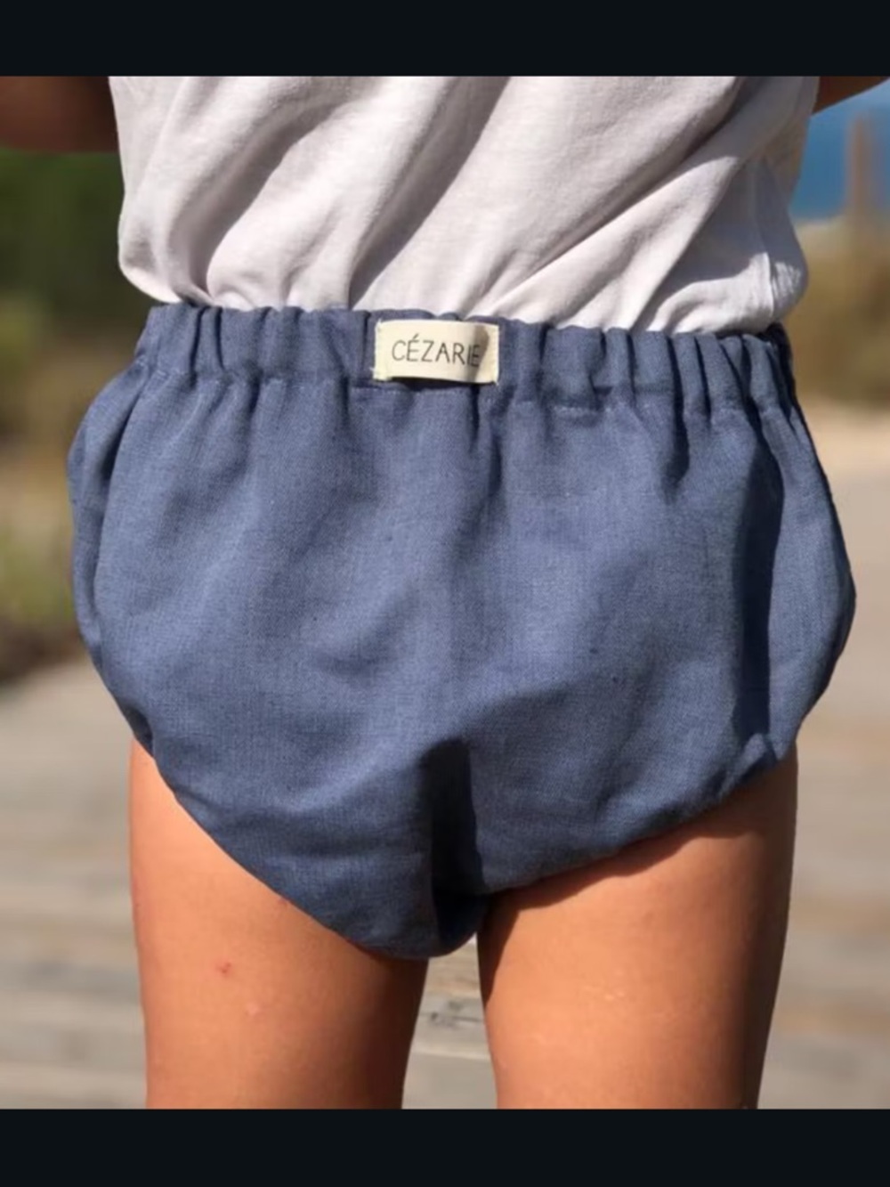 Cezarie - Unisex Léon Linen & Cotton Diaper Cover